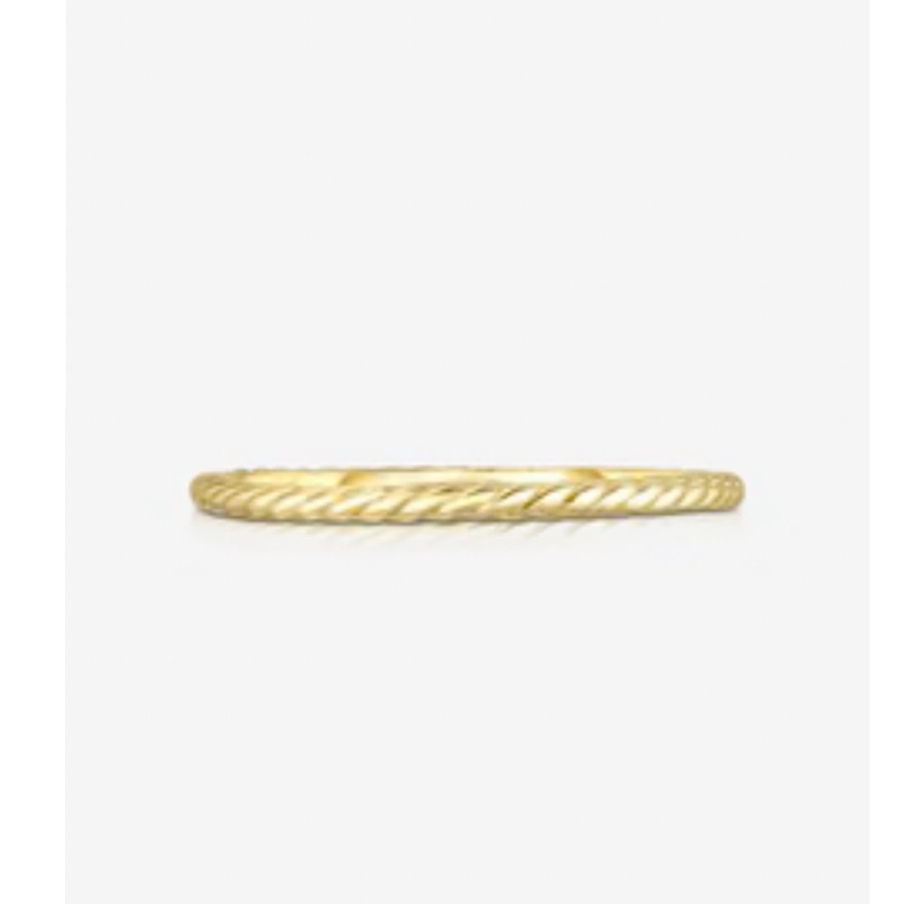 Ring Concierge Skinny Rope Eternity Ring 14K Yellow Gold Size 3